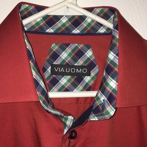 Via Uomo button down dress shirt